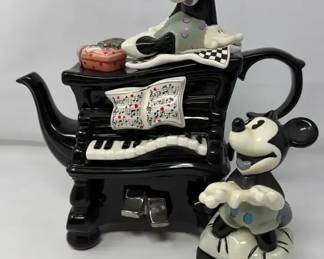 Disney Mickey Minnie Mouse Piano Teapot Paul Cardew Designs