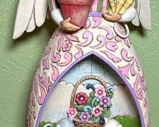 Jim Shore Heartwood Creek Garden Angel W Cats