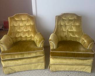 1960s Hollywood Regency accent chairs. Excellent condition.