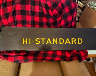 Hi Standard..1960’s signage from a sporting goods store. Apprx 5ft in length