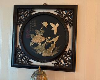 inlaid wall hanging