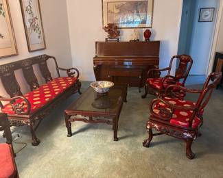 inlaid mop furniture, excellent piano