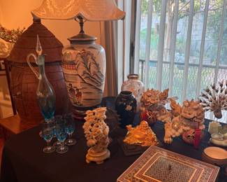 lamps and figurines