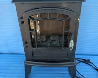 Lot #51 - Freestanding Electric Fireplace Stove with Faux Logs