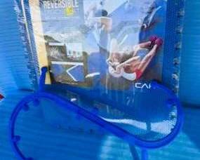 Lot #65 - CAP Reversible Exercise Mats & Blue Mesh Exercise Frame