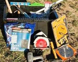 Lot #88 - Workshop Tool Assortment – Saws, Chisels, Levels & Supplies