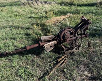 Lot #15 - Antique Cast-Iron Gear-Driven Agricultural Equipment