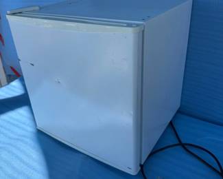 Lot #56 - Compact White Mini Refrigerator with Freezer Compartment