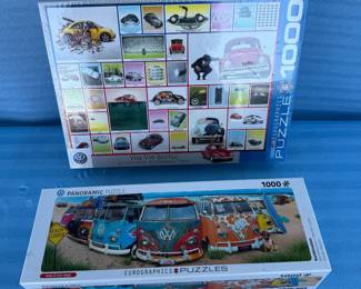 Lot #45 - Two 1000-Piece Volkswagen-Themed Jigsaw Puzzles