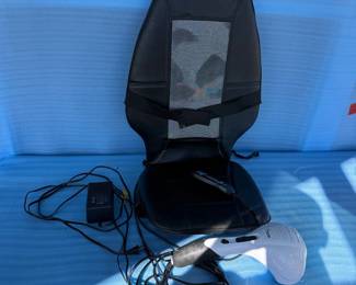 Lot #62 - HoMedics Massage Seat Cushion & Dual-Head Handheld Massager