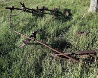 Lot #24 - Farm Cultivator & Plow Components
