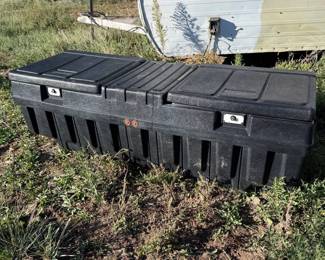 Lot #26 - WORK Box Black Storage Chest with Locking Latches