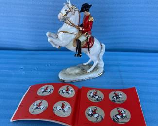 Lot #46 - Hofreitschule Wien Horse & Rider Figurine with Booklet