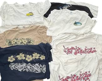 Vintage Hawaii T-Shirt Lot of 11 - Crazy Shirts, Reyn Spooner - Size XL