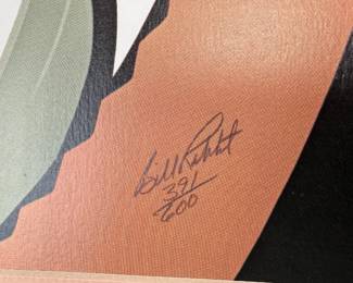 Bill Rabbit Signed Lithograph Going to Market Native American Art 391/600