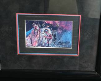 Merlin Little Thunder Signed Miniature Print The Pipe Danced into My Dreams