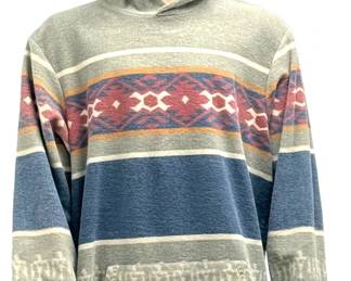 The Territory Ahead Vintage Southwestern Cotton Hoodie Size XL Blanket Stitch