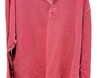 L.L. Bean Men's Long Sleeve Shirts Lot of 5 Waffle Knit Henleys Cotton XL LG