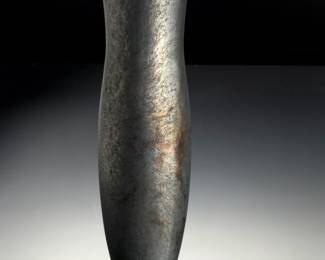 Keith Munro MoMA 1999 Studio Ceramic Curved Vase - Wood-Fired Art Pottery