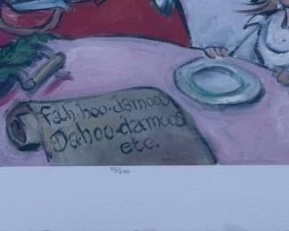Chuck Jones Signed Grinch 'Fah-Hoo Damoos' Ltd Ed Giclée 55/200 w/ COA