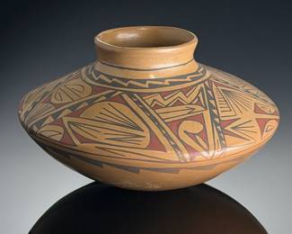 Signed Eloah Gonzalez Mata Ortiz Polychrome Pottery Olla Seed Pot