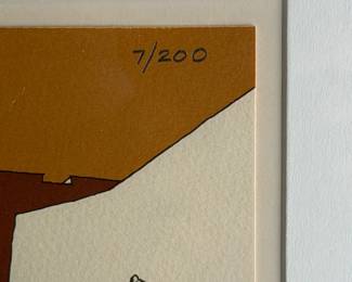 Bert Seabourn Signed Serigraph Southwest Love Framed Native American Art