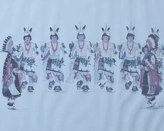Gilbert Benjamin Atencio Native American Pueblo Dance Framed Art Print