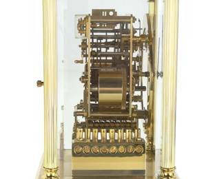 Kieninger J0212 Skeleton Carriage Clock 11-Jewel Triple Chime German Movement