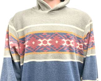 The Territory Ahead Vintage Southwestern Cotton Hoodie Size XL Blanket Stitch