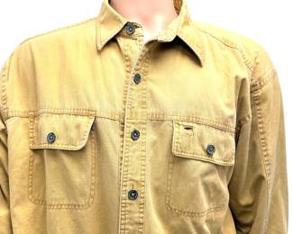 Vintage The Territory Ahead Fleece Lined Canvas Shirt Jacket Shacket Mens L