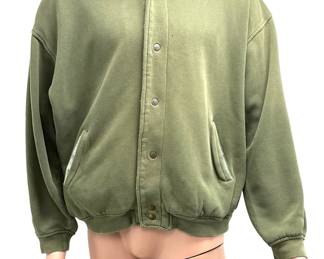 Vintage Banana Republic Safari & Travel Bomber Jacket Sweatshirt Green L