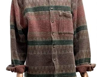 Vintage The Territory Ahead Southwest Cotton Jacquard Overshirt Jacket Size XL