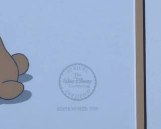 Disney Winnie the Pooh "Tigger Tackle" Limited Edition Sericel Framed COA