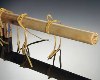 Charles Frazier Signed Choctaw Wind Whisper Oklahoma River Cane Flute 24"