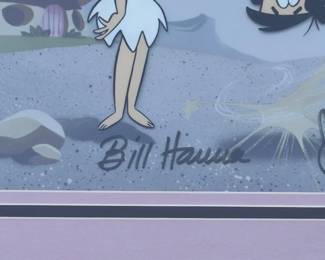 Hanna-Barbera Signed Flintstones Animation Cel "Gazoo Flips Fred" Ltd Ed COA