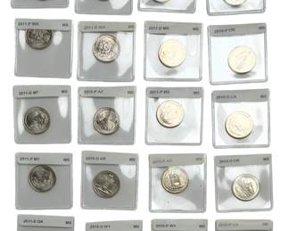20 America the Beautiful Quarters Lot (2010-2011) P & D Mint State MS Coins