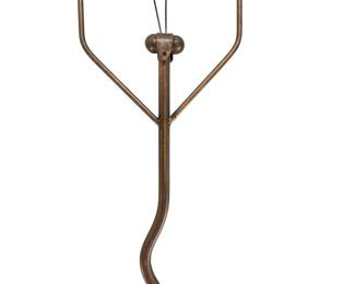 Signed 'Roman 02' Metal Art Praying Mantis Garden Hook & Wall Hanger