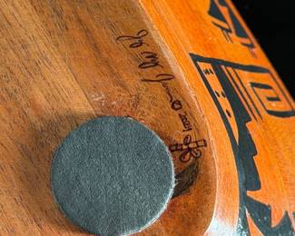 Southwestern Hand-Painted Hardwood Bowl by Jo My Jones, 10" Square