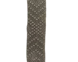 Sergio Gutierrez SG Liquid Metal Mesh Wide Bracelet 7" Ball Chain Cuff