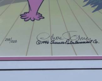 Chuck Jones Signed Grinch Cel 'Christmas Comes Tomorrow' Cindy Lou Who LE 222 COA