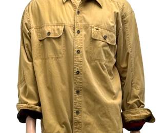 Vintage The Territory Ahead Fleece Lined Canvas Shirt Jacket Shacket Mens L