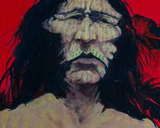 Robert Taylor Original Oil Painting 'The Sacrament' 1992 Native American Art