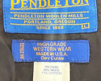 Vintage Pendleton Wool Southwest Bomber Jacket Large High Grade Western Wear