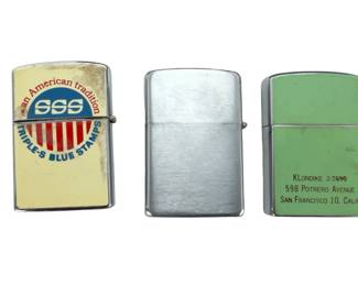Vintage Lighter Lot of 6: Zippo, IMCO Austria Trench, WWII 1945 Quarter, Penguin