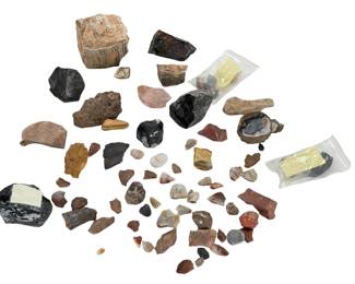 Geologist Estate Rock & Mineral Collection - Obsidian, Agates, Jasper 9.8 lbs