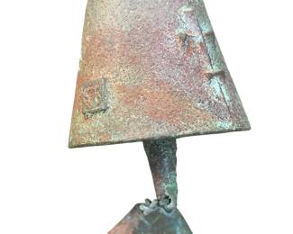 Paolo Soleri Cosanti Bronze Triple Wind Chime Bell Mid-Century Brutalist