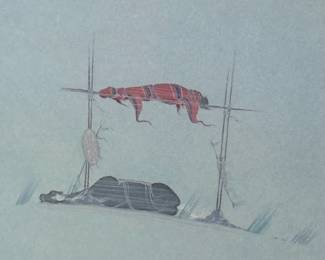 Jerome Tiger "Weep Not For I Am Happy" Signed Numbered Native American Print