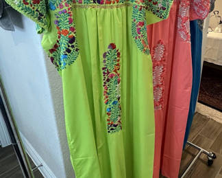 Lot 51: Three Embroidered Caftan Dresses