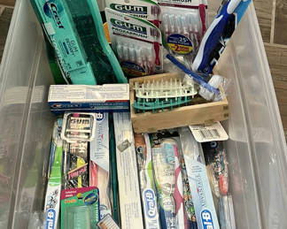 Lot 41: Assorted Oral Care Supplies and Toothbrushes