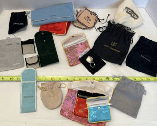 Lot 333: Assorted Designer and Brand Jewelry and Accessory Pouches